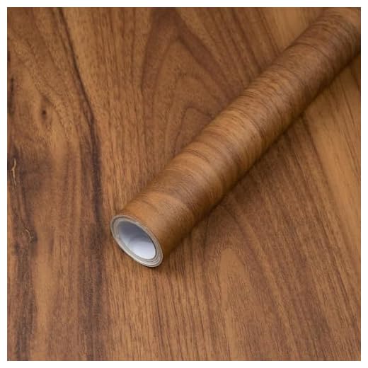 Vintage Wood Grain Contact Paper Roll