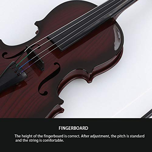 TOPmountain Kit de violino de plástico para violino, violinos superiores, prática de violino de plás