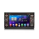 ERISIN 7 Pulgadas Android 10.0 Estéreo de Automóvil para Ford C/S-MAX Galaxy Kuga Focus Transit Support GPS Sat Nav Carplay Android Auto DSP Bluetooth WiFi Dab + TPMS 8-Core