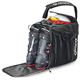 Otaro Skischuhtasche mit Helmfach (Classic grün) Premium Skitasche für Skischuhe | Auch als Schlittschuhtasche Oder Inlinertasche | Ski Tasche, Skitasche