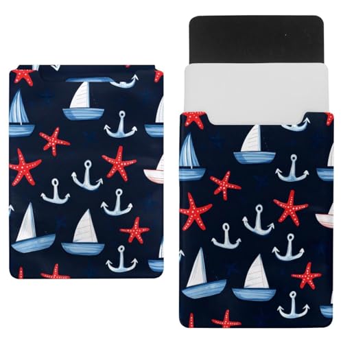 Housse pour ordinateur portable anti-rayure motif ancre et mer