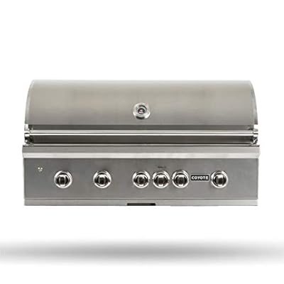 Coyote S-Series Propane Gas Grill, 42-in. 4-Burner Built-in Grill with RapidSear Infrared Burner & Rotisserie - C2SL42LP