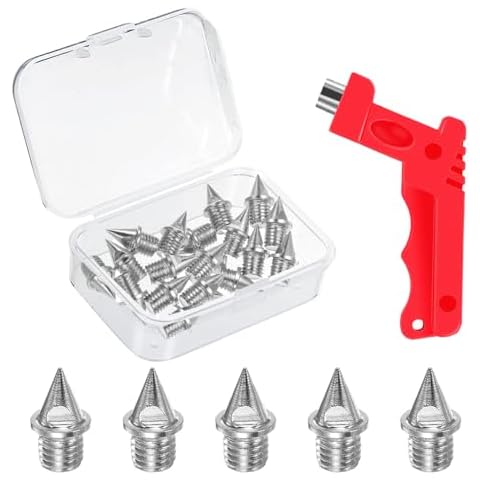 30 PCS Steel Track Spikes with Wrench Cover
