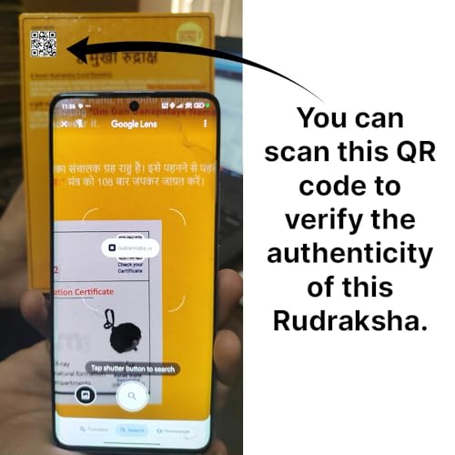 Haridwa Divine 4 Mukhi Nepali Rudraksha Pendant Lab Certified Original with Lab Certification, Origin Nepal, add a QR Code for verifying The Authenticity of Your 4 Mukhi Rudraksha