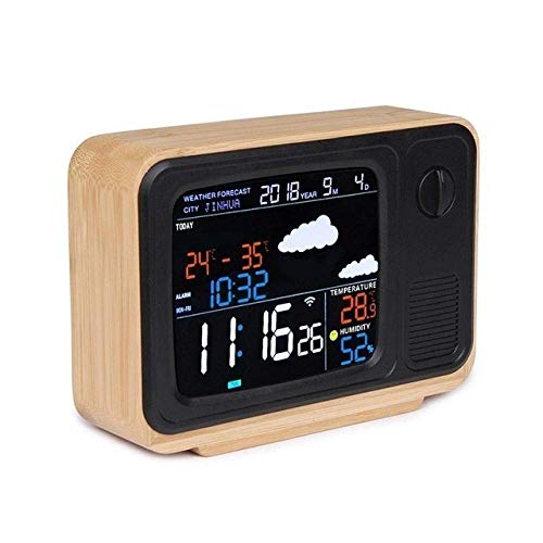 Nacht Wecker Drahtlose Wettervorhersage Uhr Digitaluhr LCD Wecker GPS Thermometer Wetterstation Home Decoration Clock Multifunktion