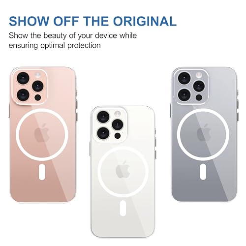 CEDO Magfit Cover for iPhone 16 Pro (6.3 inch) | Mag-Safe Wireless Charging | Designed with Magnetic Lock Shockproof Phone Bumper Transparent Back Case Cover (Clear) 2 415fmCQsoBL