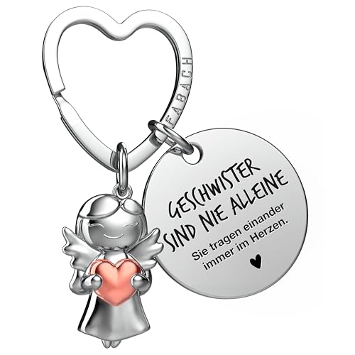FABACH Beste Schwester Schlüsselanhänger Schutzengel Glücksbringer mit...