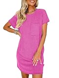 Design: Cette robe t - shirt allie confort et style avec une version surdimensionnée pour le sport et une coupe ample. Ample, confortable et respirante, cette robe est parfaite pour les chaudes journées d'été ou pour une sortie décontractée entre amis.