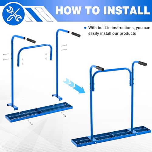 MorningRo 36'' x 6.7'' Concrete Tampers Tool Round Hole Pattern 33.5" Handle Length for Large Aggregate to The Bottom to Add Strength Ensuring a Better Compaction - Image 4