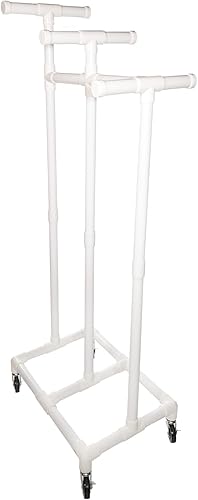 Miniatura 5 de Champion Sports Carrito de aro de plástico duradero, 29 pulgadas de largo x 19 pulgadas de ancho x 70 pulgadas de alto