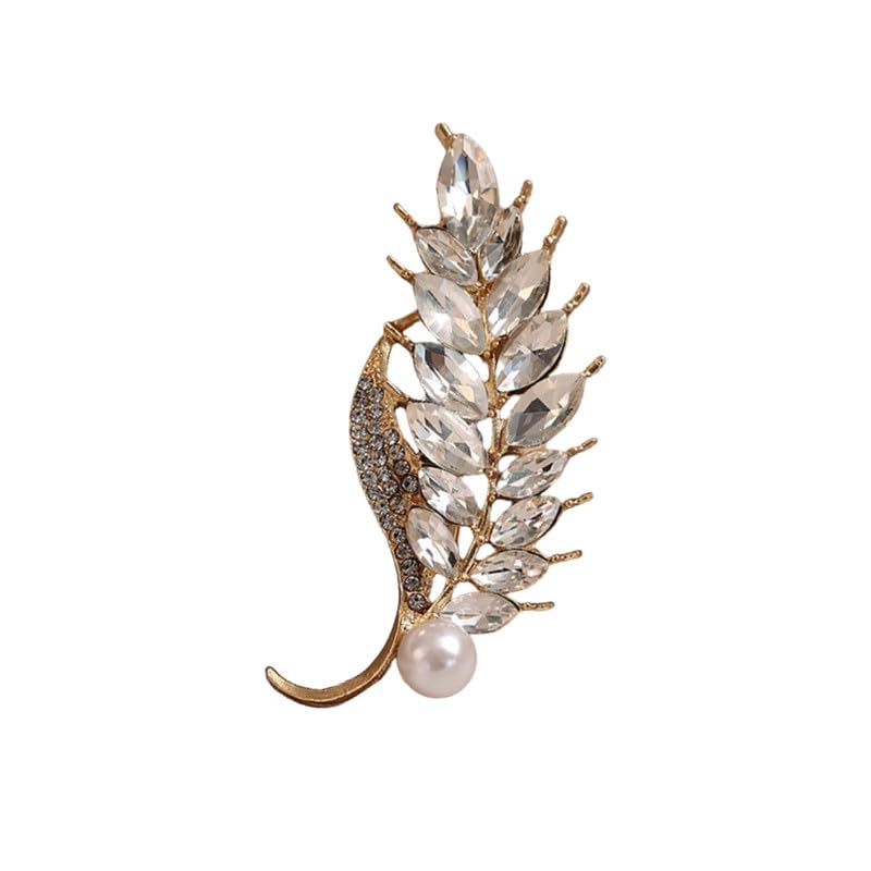 carl vinson Women's Ear Design Pearl Brooch Pin Coat Lapel Corsage Clothing Accessory-picture-1