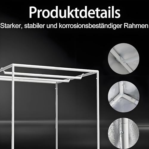 Zelsius Growzelt MyHomeGrow Grow Tent | Indoor Growbox | schwarz grün | Growroom Growschrank Darkroom Pflanzenzelt Gewächshaus Zuchtzelt (120 x 60 x 180 cm) 6 Zelsius Growzelt MyHomeGrow Grow Tent | Indoor Growbox | schwarz grün | Growroom Growschrank Darkroom Pflanzenzelt Gewächshaus Zuchtzelt (120 x 60 x 180 cm) – Bild 6