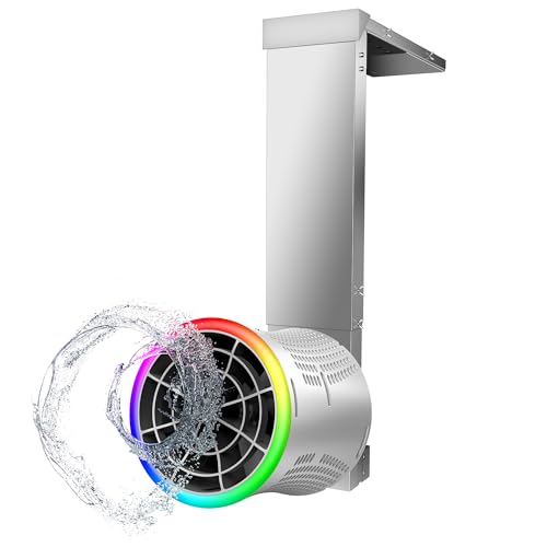 Aquacherish Swimming Pool Current Machine for Pools, Swim Jet Trainer with Adjustable Water Flow, Low Voltage Pool Current Generator with RGB Light, No Installation, Swimming Exercise & Family Fun