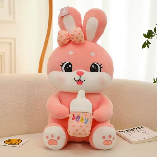 Image of Cute Plush Toy for Kids | | Soft Toys | Birthday Gift for Girls /Wife, Boyfriend /Husband, Soft Toys for Girls, Baby Toy (Random Color) Pack of 1 (Bunny Plush Soft Toy (Random))