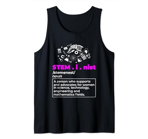 Définition stéministe | Scientifique féministe | Femmes en STIM Débardeur