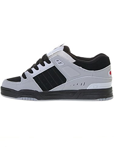 Image of Globe Fusion Skateboard Shoes, Grey Grey Black Red, 10.5