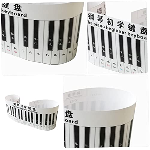 GREENADSCAPE Clavier de piano simulé claviers instrument Autocollants clavier autocollants de touches de piano clavier électronique piano enfant clavier de piano 3d autocollant piano PVC Black - Les Beatles, Paul McCartney, John Lennon, RIngo Starr, George Harrison GREENADSCAPE Clavier de piano simulé claviers instrument Autocollants clavier autocollants de touches de piano clavier électronique piano enfant clavier de piano 3d autocollant piano PVC Black – Image 4