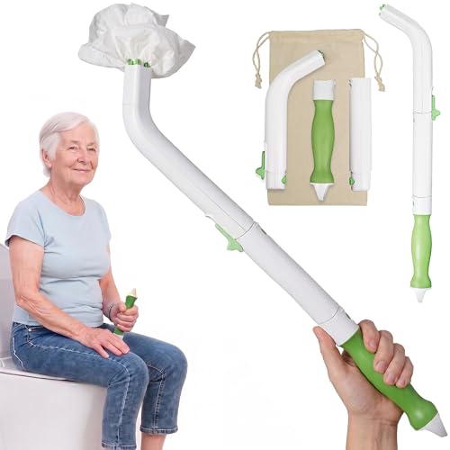 FreedomWand Multipurpose Toilet Aids - 20 Inch Wiping Aid Toileting for Women & Men Butt Wiper Tool Toilet Assist Device and Paper Extender Ideal for Elderly Disabled and Post Surgery Use