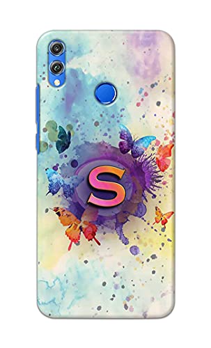 Image of PRINTFIDAA� Printed Hard Back Cover Case for Honor 8X Back Cover (Alphabet S) -2808
