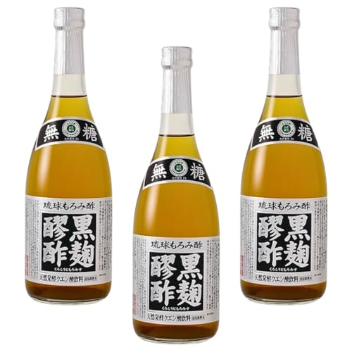 【まとめ買い】 黒麹醪酢 もろみ酢無糖タイプ 720ml もろみ酢 健康飲料 ヘリオス酒造 (3個セット)