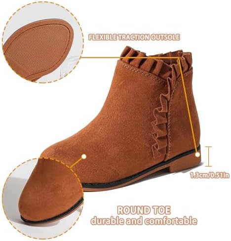 Girls Fashion Ankle Boots - Trendy Short Booties