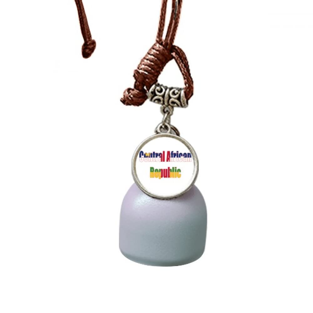 Carillon pour voiture drapeau centrafricain suspension miroir rétro