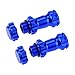 Treehobby 4PCS 17mm Aluminum Wheel Hex Hub 30mm Extension Adapter Capped Longer Combiner Coupler with Anti-Dust Cover for 1:8 RC Model Car Truck,Blue