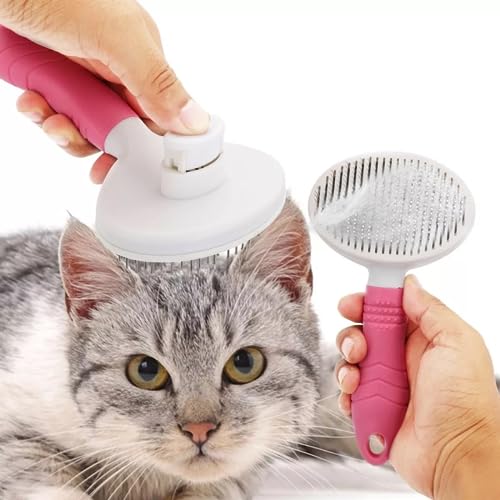 Escova Rasqueadeira Removedor Tira Pelos Animais Gato Cães Cahorro e Gato Auto Limpante Qualidade Pr