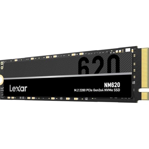 Image of Lexar NM620 SSD 2TB PCIe Gen3 NVMe M.2 2280 Internal Solid State Drive, Up to 3300MB /s Read, for Gamers and PC Enthusiasts (LNM620X002T-RNNNU)