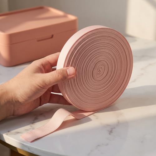 Accesorio para calzado de ballet elástico, rollo rosa de 49 yardas y 3/4" para zapatillas 4