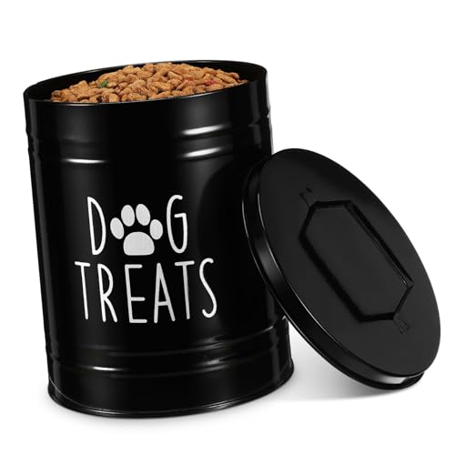 MUCKLILY Contenitore Ermetico Per Cibo Per Barattolo Metallo Per Biscotti e Crocchette Per Contenitore Per Alimenti Per Animali Domestici Design