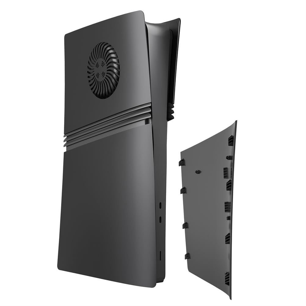 Coque de protection pour console PS5 Pro - Anti-poussière - ABS - Accessoires pour PS5 Pro (édition numérique noire