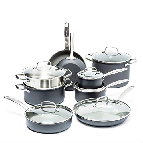 GreenPan Chatham Cookware 15 piece Grey 2020