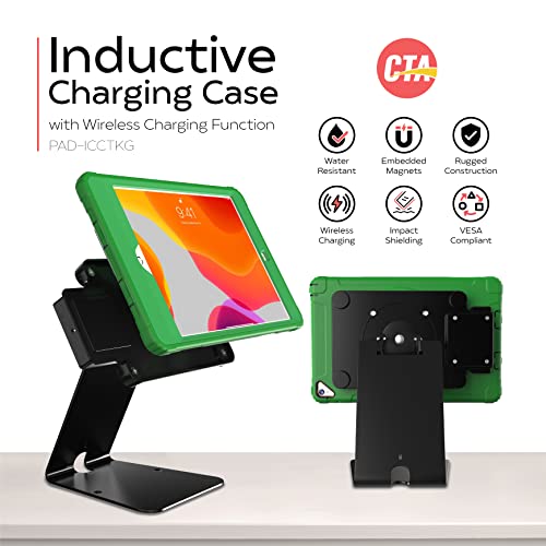 Funda de carga inalámbrica para iPad en quioscos de cocina, oficinas y mostradores 2