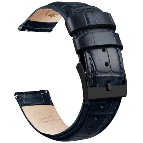Image of Ritche Christmas Gift Quick Release Leather Watch Bands Genuine Leather Watch Strap for Samsung Galaxy Watch 6 Band Classic 43mm 47mm 40mm 44mm 18mm, 20mm or 22mm for Men and Women, White Elephant Gifts, Stocking Stuffers for Men