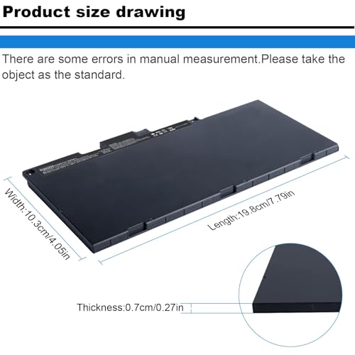 Image of ASUNCELL CS03XL Battery for HP Elitebook 840 850 755 745 G3 G4 ZBook 15u G3 G4 Series 46Wh