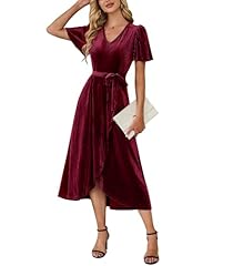 Short Sleeve Wine Red