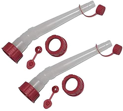 VERTICAL ACTIVEWEAR Depot Universal Replacement Gas Can Spout (Improved Design) 2 Pack