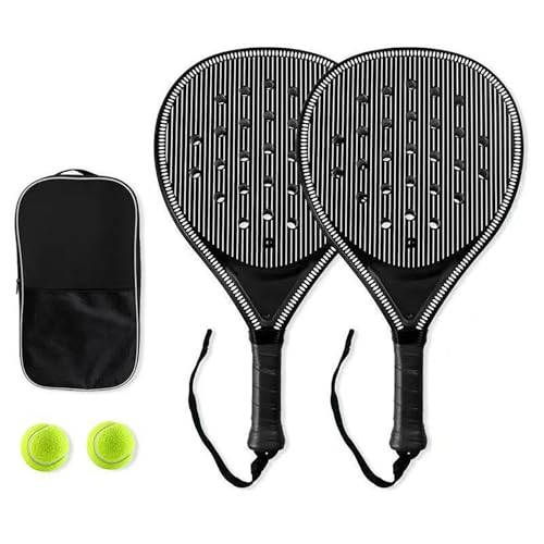 Juego de raquetas de tenis con pelotas y paletas livianas para entretenimiento exterior