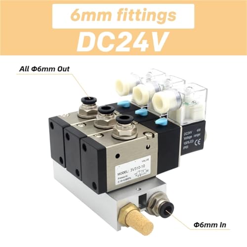 Embase électrovanne 3V310-10-NO normalement ouverte 7 stations AC220V DC24V