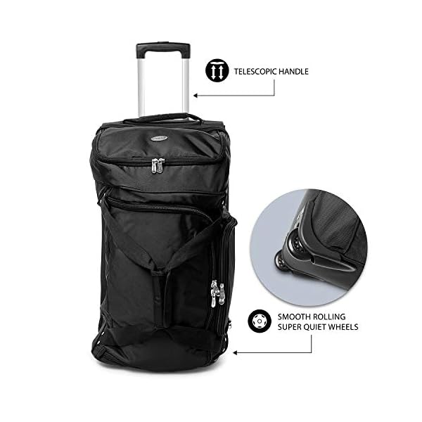 NFL Drop Bottom Rolling Duffel Luggage