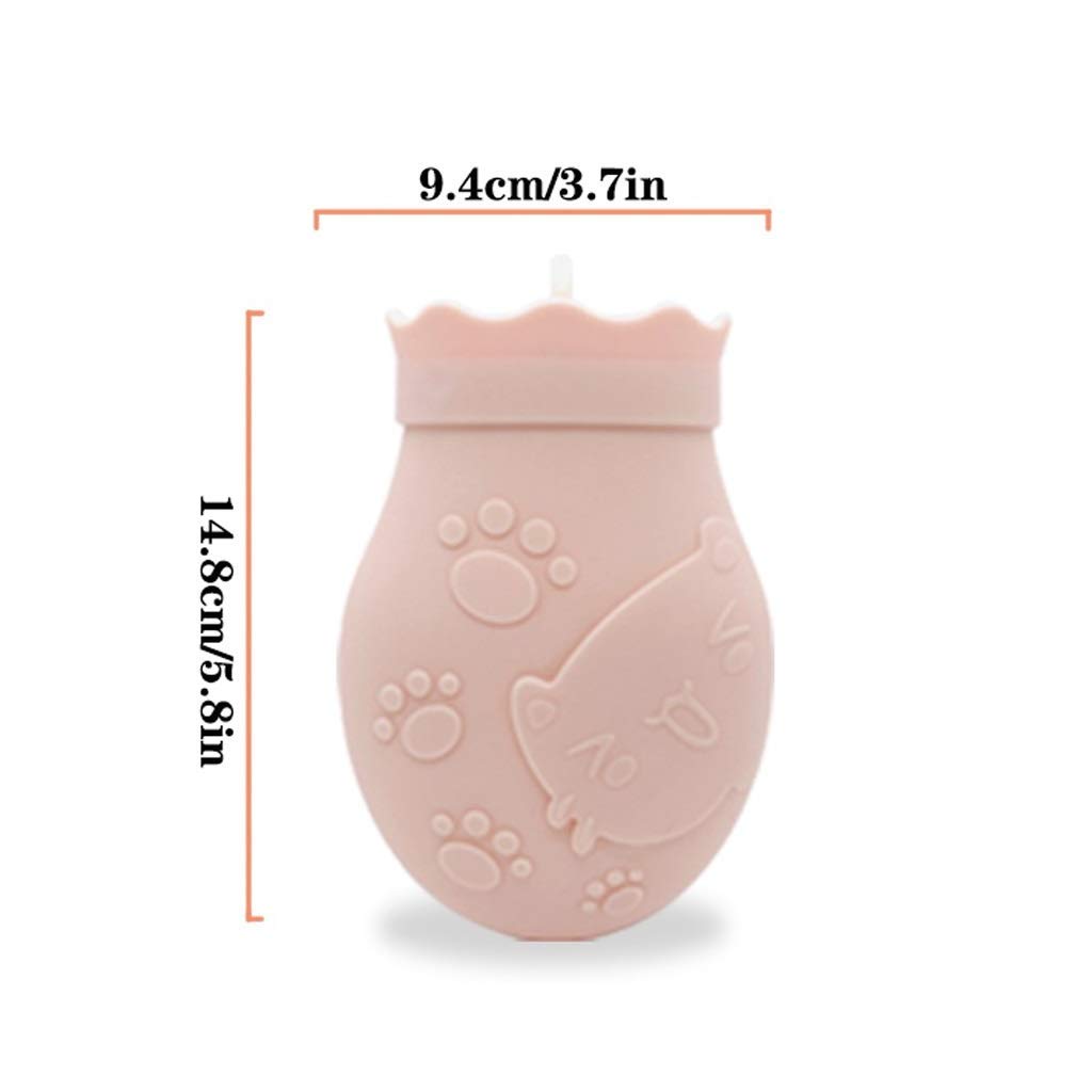 Linda mini botella de agua caliente de silicona: portátil y duradera, perfecta para Navidad y cumpleaños