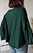 BTFBM Womens Fall Fashion 2026 Long Sleeve Shirts Casual V Neck Ribbed Knit Blouses Pullover Trendy Loose Fit Tunic Tops(Solid Dark Green, Large)