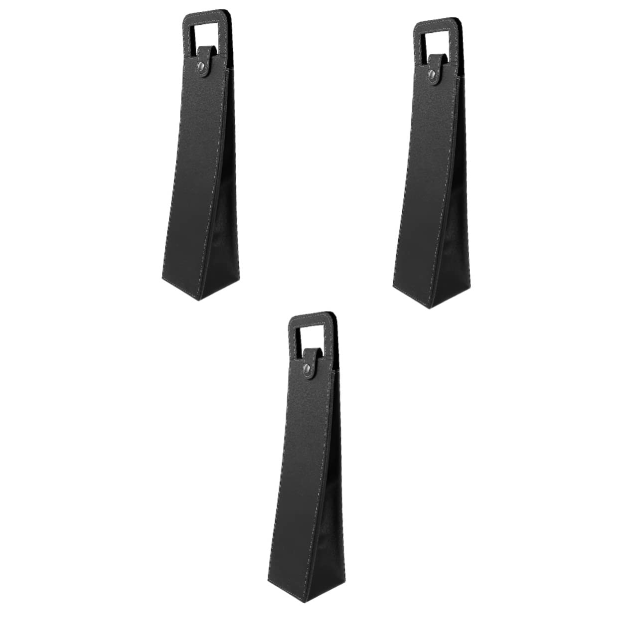 MAGICLULU 3pièces à Vin Cuir Pour Bouteille Tote Réutilisable Élégant Pour Mariage Et
