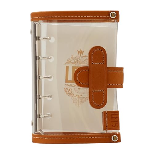 LETS STATIONERY GOODS クリアシステム手帳 ミニ5グレージュ Amazon.co.jp: LETS STATIONERY GOODS クリア システム手帳 ミニ