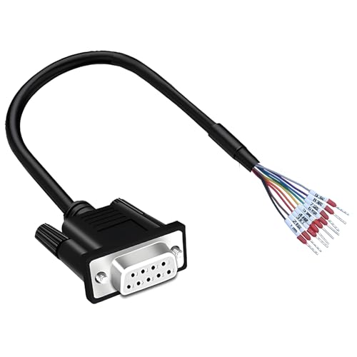Câble d'extension série femelle DB9 24 AWG durable de 3 mètres