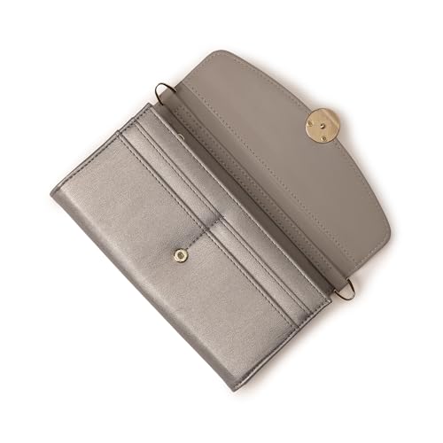 Image of Fastrack Women's Linklet Clutch | Detachable Chain, Card & Cash Slots, Magnetic Flap | Modern Evening Bag | 6 Months Warranty