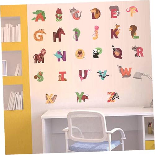 Vinilo Decorativo Alfabeto con Animales 26 Piezas PVC miniatura 5