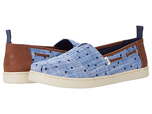 Image of TOMS Unisex Child Alpargata Sneaker, Navy, 4 Big Kid US