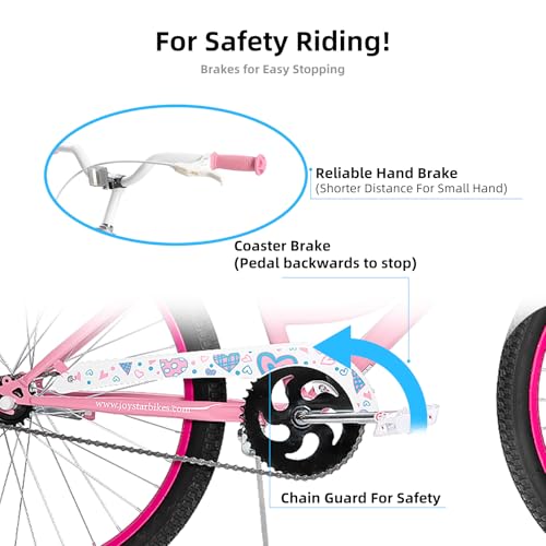 image for JOYSTAR 24 Inch Girls Bike Ages 8-12 Years Old 24 Inch Bike for Kids C